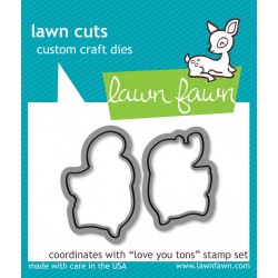 Lawn Fawn Love You Tons die set